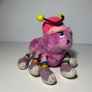 Lots A Lots A Leggggggs Purple Rainbow 3 Pairs of Legs Plush Caterpillar 1985